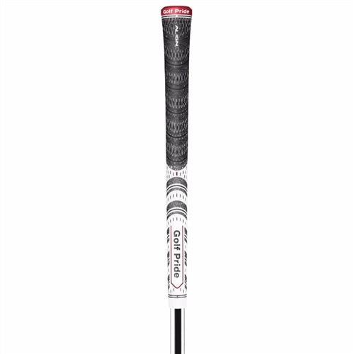 An image of Golf Pride MCC Align Grip - White/Red on a white background