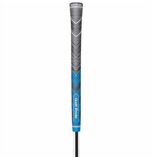 An image of Golf Pride Mcc Plus 4 Multi Compound - Blue - Midsize on a white background