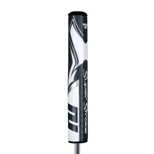 An image of SuperStroke Zenergy Tour 5.0 Putter Grip - Grey/Wht on a white background