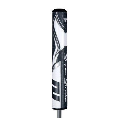 An image of SuperStroke Zenergy Tour 5.0 Putter Grip - Grey/Wht on a white background