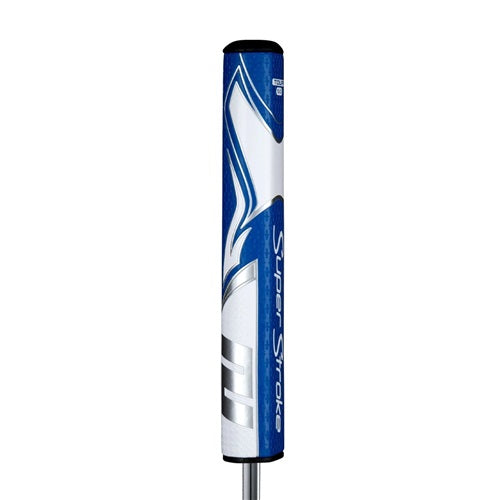 An image of SuperStroke Zenergy Tour 5.0 Putter Grip - Blue/Wht on a white background