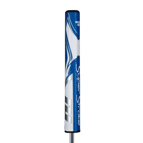 An image of SuperStroke Zenergy Tour 3.0 Putter Grip - Blue/Wht on a white background
