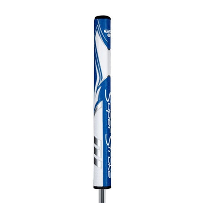 An image of SuperStroke Zenergy Tour 1.0 Putter Grip - Blue/Wht on a white background
