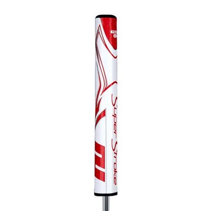 An image of SuperStroke Zenergy Tour 3.0 Putter Grip - Wht/Red on a white background