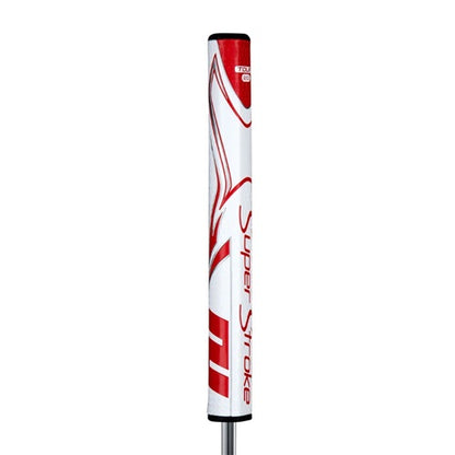 An image of SuperStroke Zenergy Tour 2.0 Putter Grip - Wht/Red on a white background