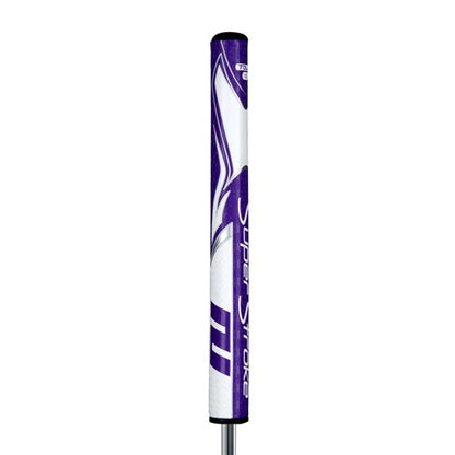An image of SuperStroke Zenergy Tour 1.0 Putter Grip - Purple/Wht on a white background