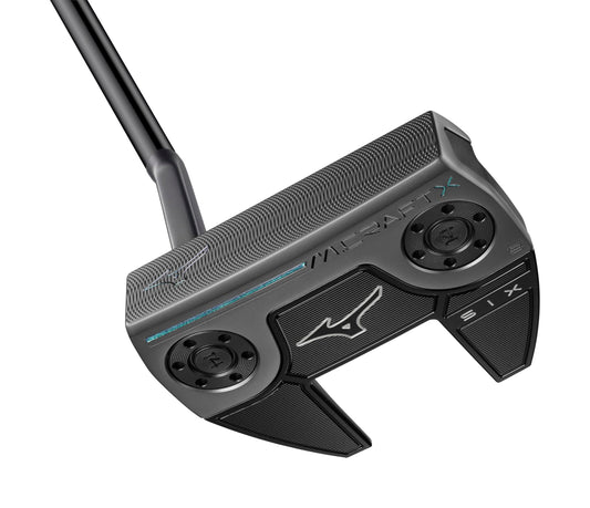 Golf putter with Mizuno logo on a white background