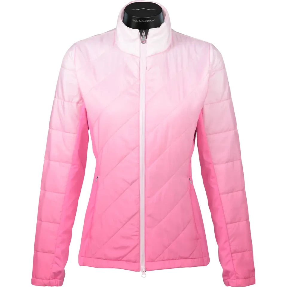An image of Sun Mountain Women's Gradient Jacket - Azalea Xl on a white background