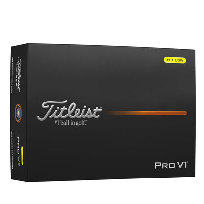 Titleist Pro V1 golf ball packaging on a white background