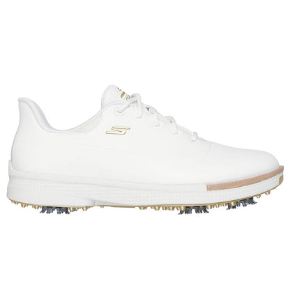 An image of NEW Skechers Women's Go Golf Jasmine 2 Golf Shoes White/Gold 6.5 on a white background