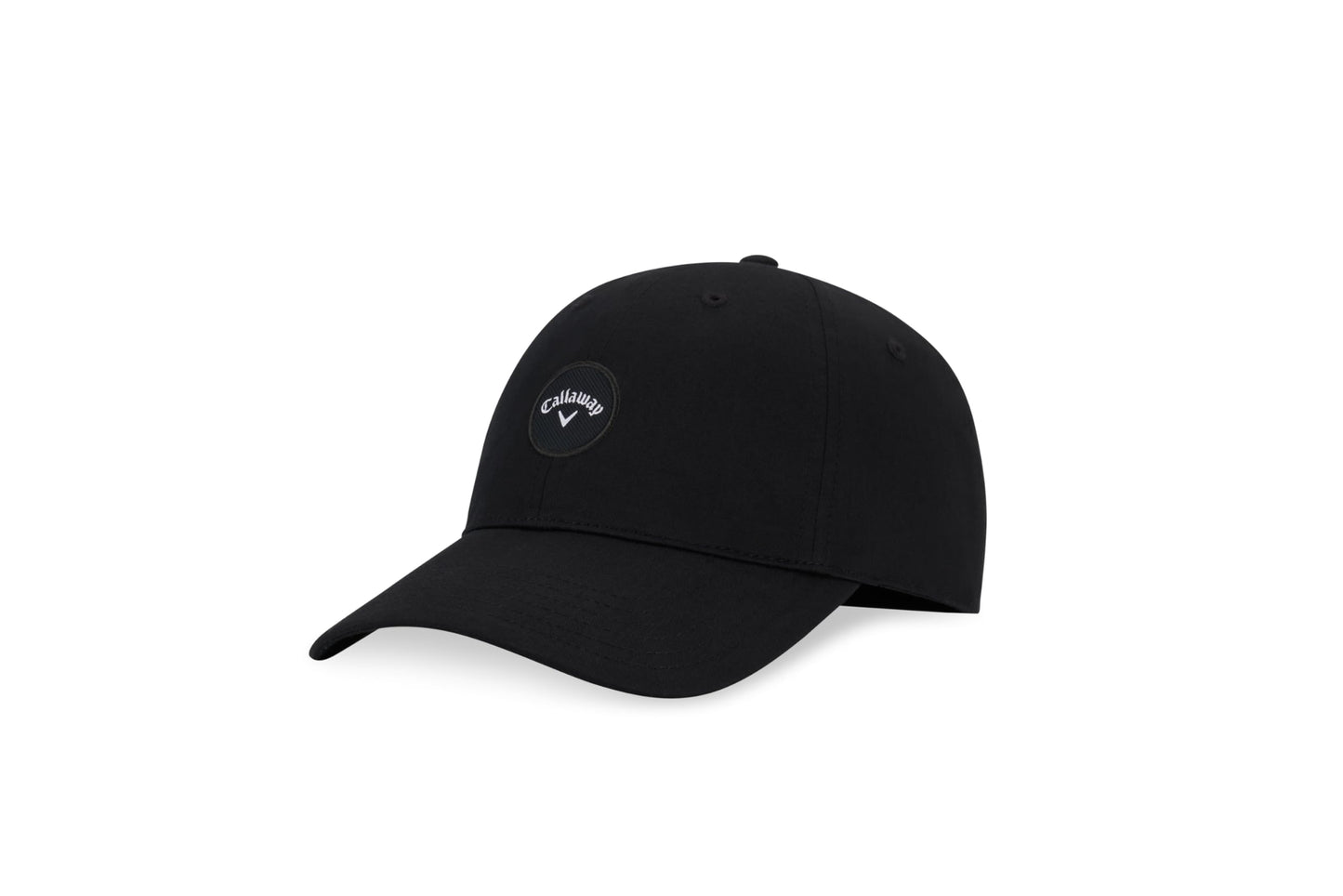 An image of Callaway Heritage Twill Hat - Black on a white background
