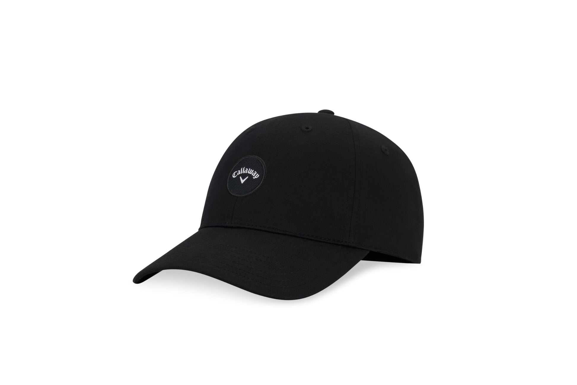 An image of Callaway Heritage Twill Hat - Black on a white background