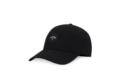 An image of Callaway Heritage Twill Hat - Black on a white background