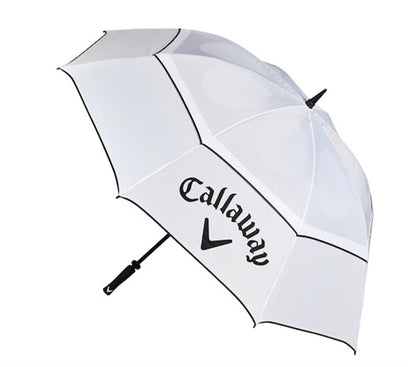 An image of Callaway 64 Inch Umbrella, White/Black Color on a white background