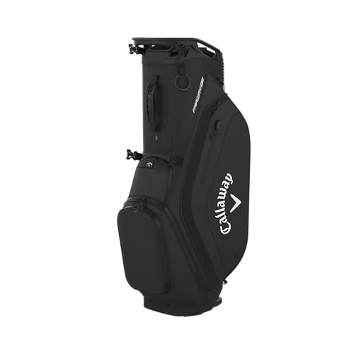 An image of Callaway Fairway 14 2025 Stand Bag - Silver/Orchid Petal on a white background