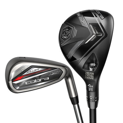 An image of Cobra Adapt Max Combo Set - 5H6-G - Steel Regular Flex LH on a white background