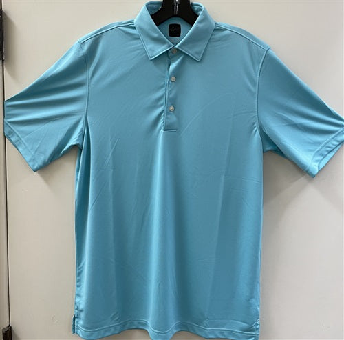 An image of Greg Norman ML75 Technical Performance Polo - Sea Breeze on a white background