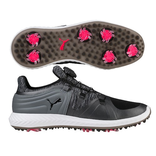 An image of Puma Women's Ignite Blaze Sport Disc - Puma Women's Black-Steel Gray - 6 on a white background