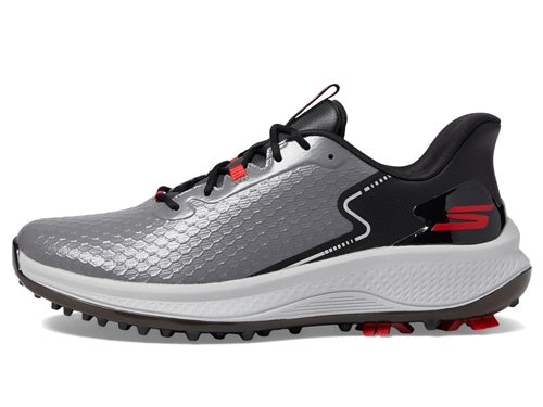 An image of Skechers Go Golf Blade GF Golf Shoes - Charcoal/Red - 8.5 on a white background