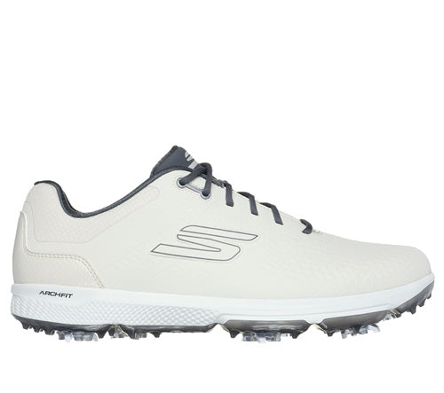 An image of Skechers Go Golf Pro 6 Golf Shoes - Off White - 8.5 on a white background