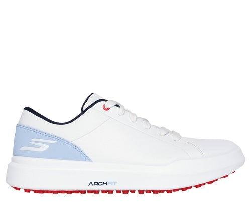 An image of Skechers Women's Go Golf Drive 6 - White/Light Blue - 8.5 on a white background