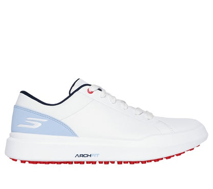 An image of Skechers Women's Go Golf Drive 6 - White/Light Blue - 8.5 on a white background