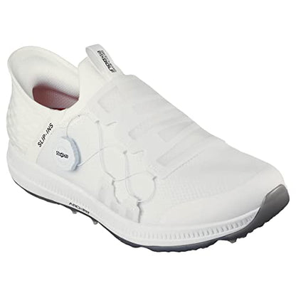 An image of Skechers Go Golf Elite 5 Slip 'In Golf Shoes - White - 8.5 on a white background