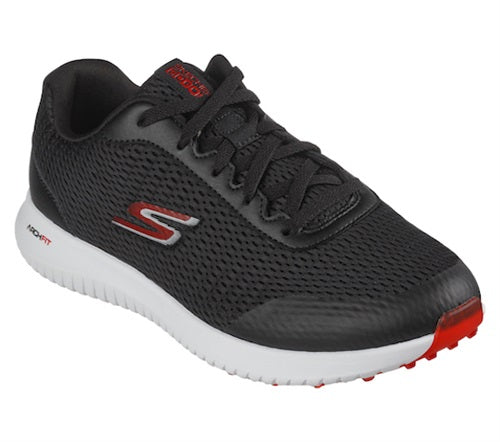 An image of Skechers Go Golf Max Fairway 3 Golf Shoes - 214029 - Black/Red - 8.5 on a white background
