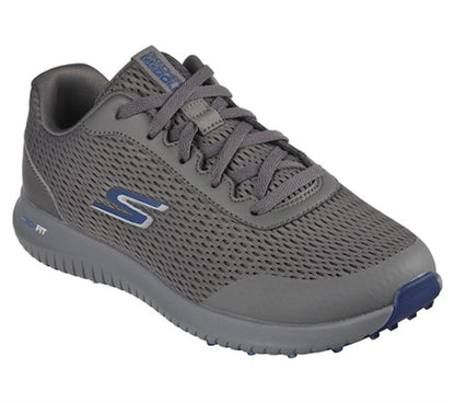 An image of Skechers Go Golf Max Fairway 3 Golf Shoes - 214029 - Charcoal/Navy - 8.5 on a white background