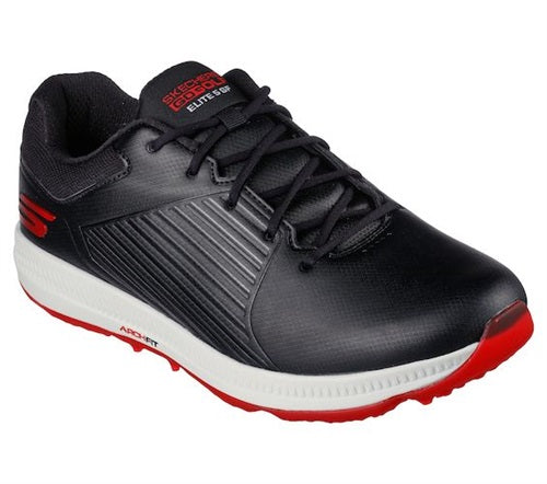 An image of Skechers Go Golf Elite 5 - GF - Black/Red - 9 Wide on a white background