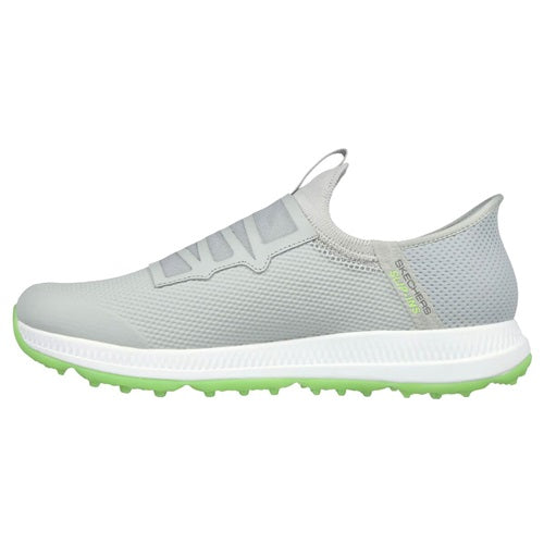 An image of Skechers Go Golf Elite 5 - Grey/Lime - 8.5 on a white background