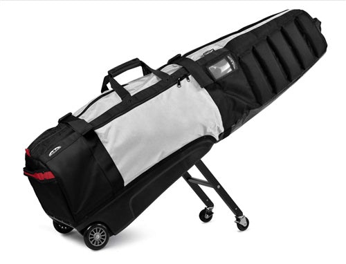 An image of Sun Mountain Meridian Travel Bag - Black / White / Red on a white background