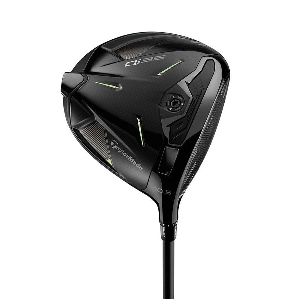 An image of TaylorMade Designer Series Qi35 Driver - Black - 9.0 - S - LH on a white background