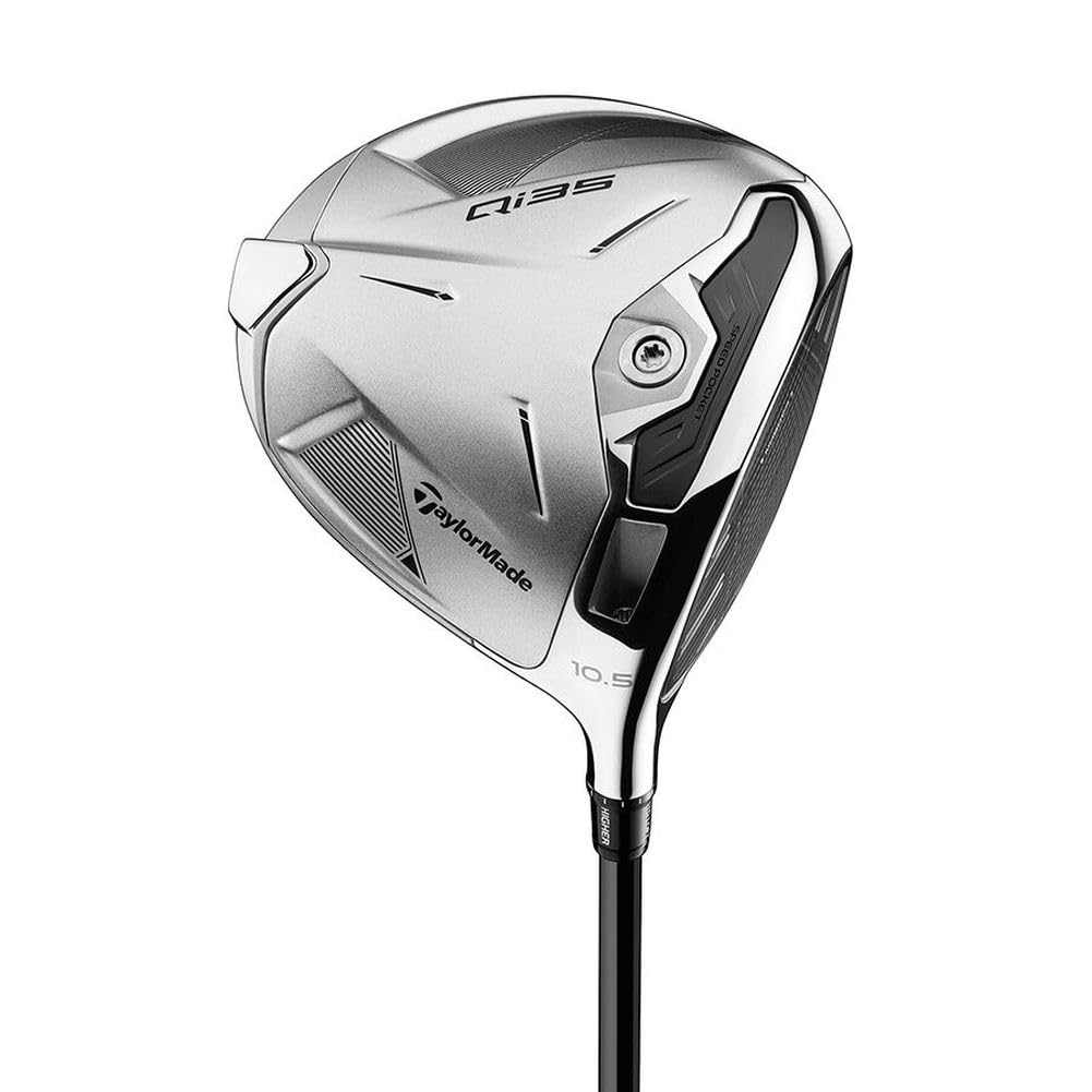 An image of TaylorMade Designer Series Qi35 Driver - Silver - 9.0 - S - LH on a white background