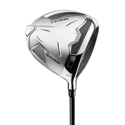 An image of TaylorMade Designer Series Qi35 Max Driver - Silver - 9.0 - S on a white background