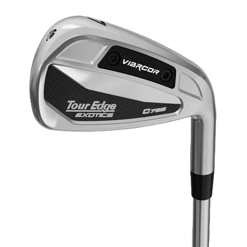 An image of Tour Edge Golf Exotics C725 Iron Set - Steel Shaft on a white background