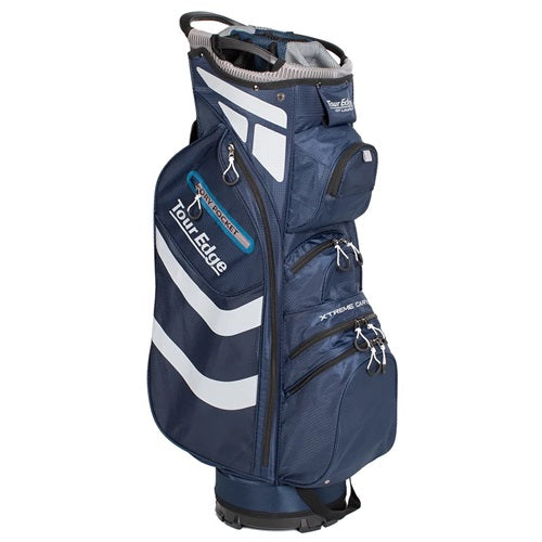 An image of Tour Edge Golf Hot Launch Xtreme Cart 5.0 Navy on a white background