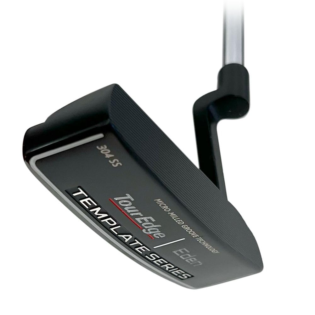 An image of Tour Edge Template Eden Putter - Black - 35" - LH on a white background