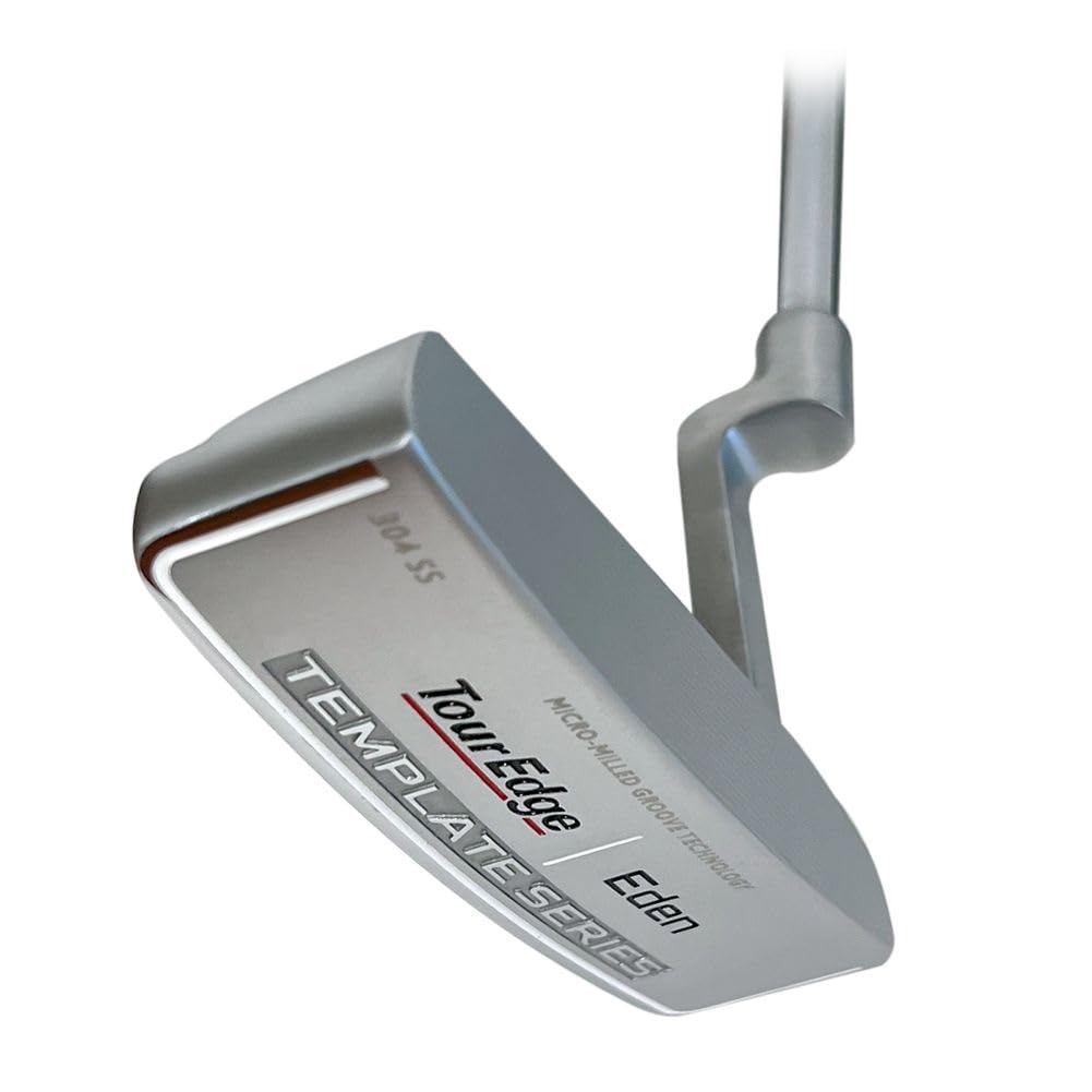 An image of Tour Edge Template Eden Putter - Silver - 35" - LH on a white background
