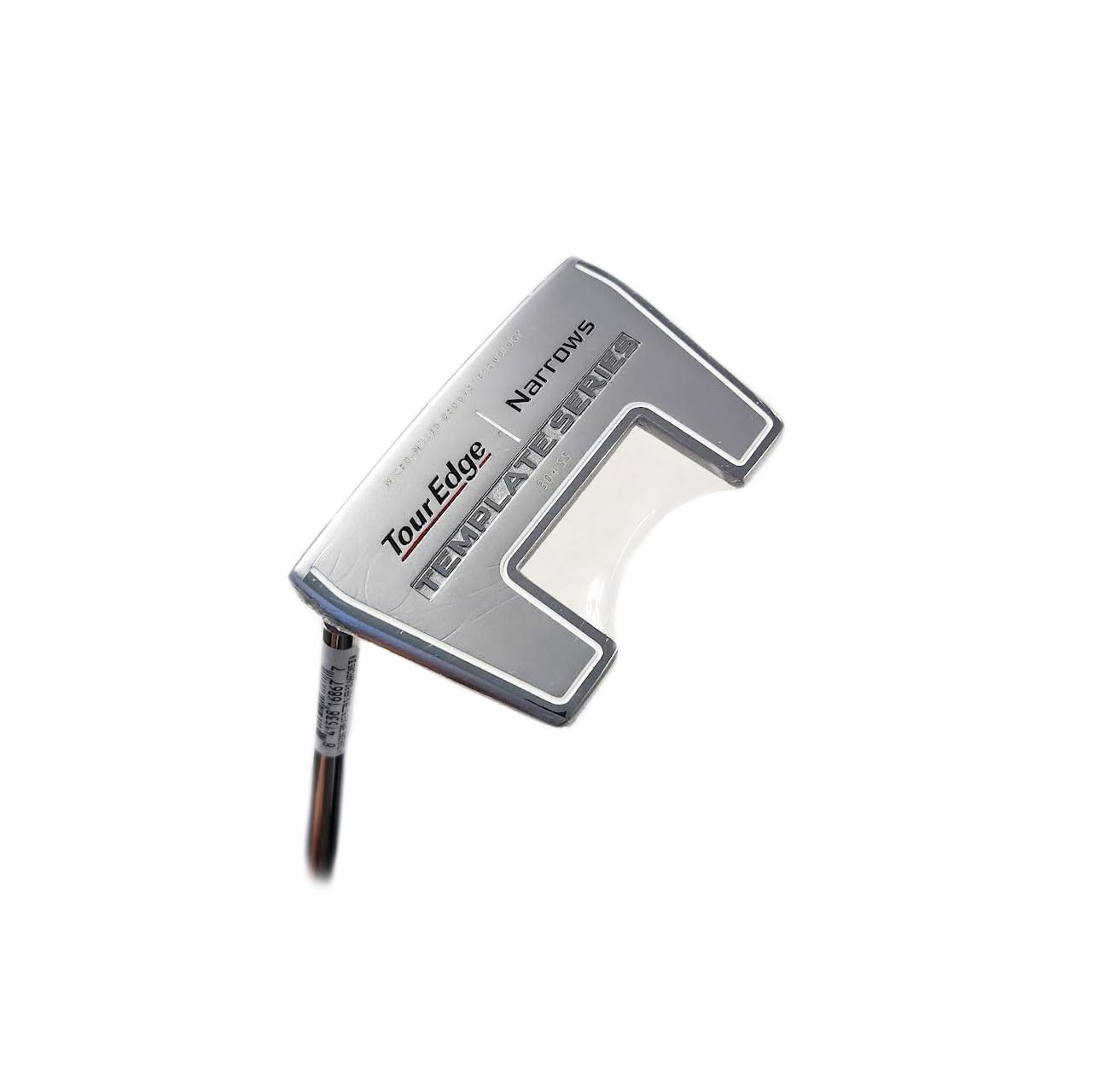 An image of Tour Edge Template Narrows Putter - Silver - 35" - LH on a white background