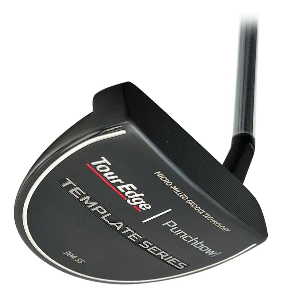 An image of Tour Edge Template Punch Bowl Putter - Black - 34" on a white background