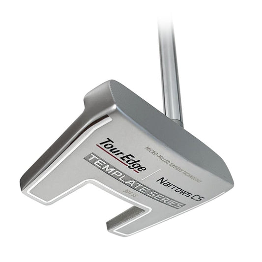An image of Tour Edge Template Narrows Center Shaft Putter - Silver - 35" on a white background