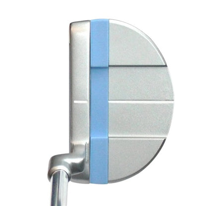 An image of Tour Edge Golf Ladies Hp Series Silver Nickel/Blue 03 Putter 33" on a white background