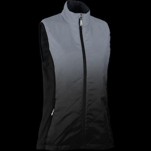 An image of Sun Mountain Women's Gradient Vest - Blk-Cdt M on a white background