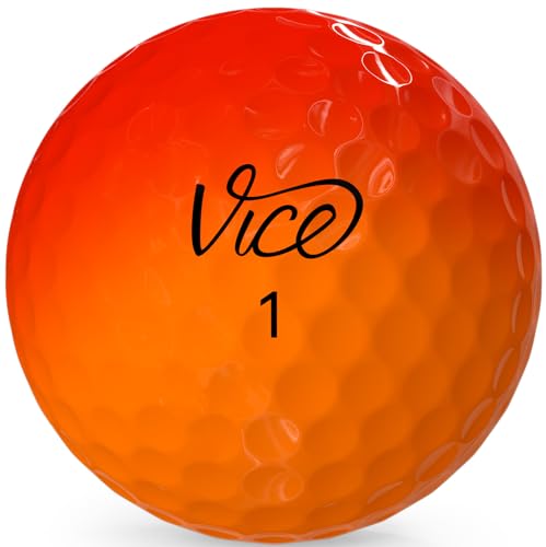 Vice Pro Golf Balls - Shade Orange Red