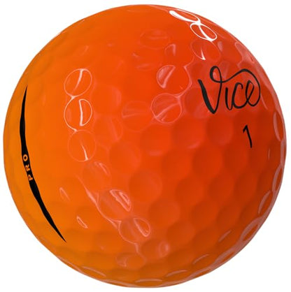 Vice Pro Golf Balls - Shade Orange Red