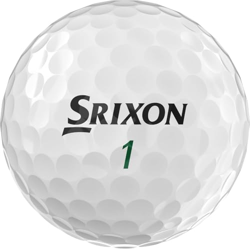 Srixon golf ball with the number 1 on a white background