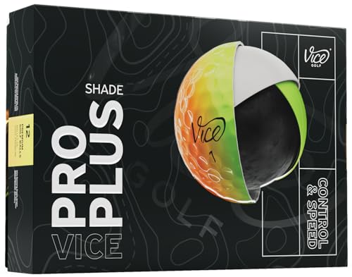 Vice Pro Plus Golf Balls - Shade Orange Yellow
