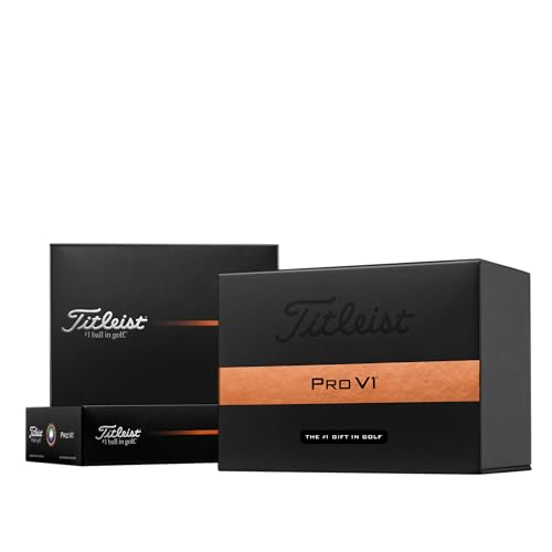Titleist Pro V1 golf ball packaging on a white background