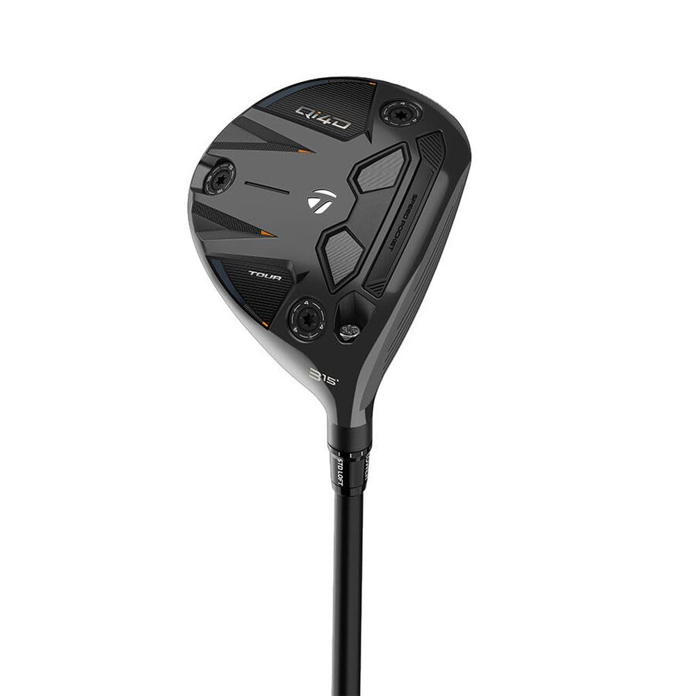 A product image of a TaylorMade Qi4D Fairway Wood on a white background